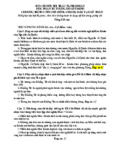 Bộ 120 câu hỏi trắc nghiệm ôn tập môn Tư tưởng Hồ Chí Minh   | Trường đại học kinh doanh và công nghệ Hà Nội