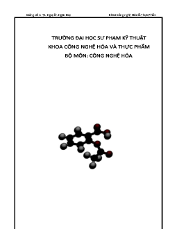 Đề cương bài tập trắc nghiệm Hóa đại cương | Đại học Sư phạm Kỹ thuật Thành phố Hồ Chí Minh