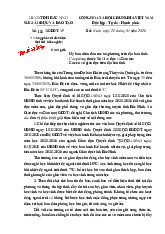 Công văn về việc ứng phó với điều kiện thời tiết khắc nghiệt của Sở Giáo dục và Đào tạo Bắc Ninh
