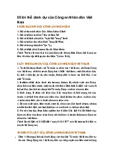 05 lời thề danh dự của Công an Nhân dân Việt Nam