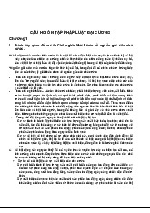 Câu Hỏi Ôn Tập Pháp Luật Đại Cương Phần 1 | Pháp luật đại cương | Học viện Báo chí và Tuyên truyền