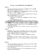 Bài Tập Các Dạng Điện Phân Và Pin Điện Hóa | Hóa học 12