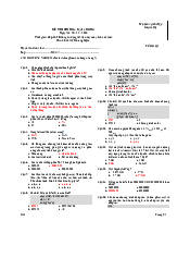 Đề thi cuối học phần số 3 - Tin học đại cương | Đại học Bách Khoa Hà Nội