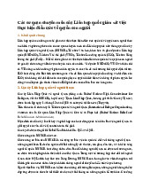 Các cơ quan chuyên môn của Liên hợp quốc giám sát việc thực hiện điều ước về quyền con người