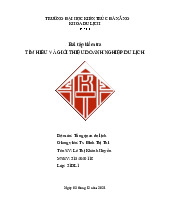Bài tập kiểm tra Tìm hiểu và giới thiệu doanh nghiệp du lịch Vietravel môn Tổng quan du lịch | Trường Đại học Kiến trúc Đà Nẵng
