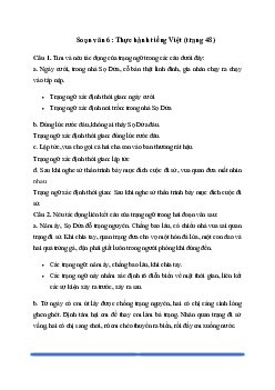 Soạn bài Thực hành tiếng Việt trang 48 - Chân trời sáng tạo 6