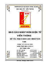Mạch Đèn LED Hình Trái Tim - Báo Cáo Nhập Môn Điện Tử | Thực tập cơ bản | Trường Đại học Bách khoa Hà Nội