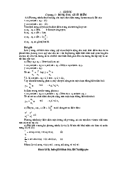 Bài tập phần Cơ - Vật lý đại cương 1 | Trường Đại học Công nghệ, Đại học Quốc gia Hà Nội