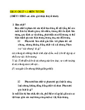 Khái niệm bản chất và hiện tượng trong triết học | Môn Triết học Mác-Lênin - Đại học Kinh tế và Quản trị kinh doanh, Đại học Thái Nguyên