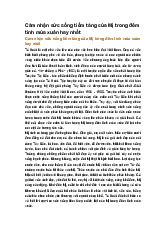 Cảm nhận sức sống tiềm tàng của Mị trong đêm tình mùa xuân hay nhất