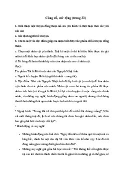Ngữ văn 6: Soạn bài Củng cố, mở rộng trang 33 - Kết nối tri thức | Ngữ văn 6 | Kết nối tri thức