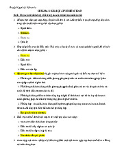 Bài tập môn Nguyên lý kiểm toán   | Học viện Nông nghiệp Việt Nam