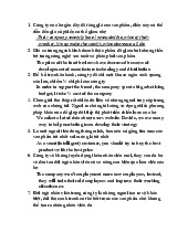 Tổng hợp bài tập rewrite sentences (P1) | Học viện tài chính