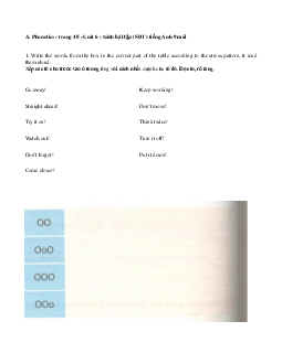 Giải bài tập SBT Tiếng Anh lớp 9 chương trình mới Unit 6: Viet Nam: Then and Now