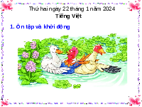 Giáo án điện tử Tiếng Việt 1 Tập 2 Bài 4 Kết nối tri thức: Giải thưởng tình bạn