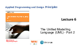 Bài giảng The Unified Modelling Language (UML) - Part 2 môn Lập trình hướng đối tượng | Trường Đại học Khoa học, Đại học Huế