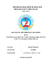 Quan điểm của chủ nghũa Mác – Lênin về mối quan hệ giữa vật chất vàý thức và sự vận dụng của Đảng ta hiện nay | Bài tập lớn môn triết học mác - lênin