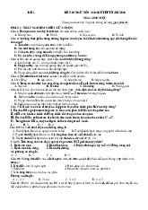 Bộ đề thi thử tốt nghiệp THPT 2025 môn Sinh học bám sát đề minh họa - Số 2 (có đáp án)