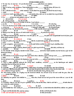Fixed Expressions And Idioms For Nec With Key
