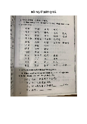 Bổ ngữ kết quả môn Tiếng Trung | Đại Học Hà Nội