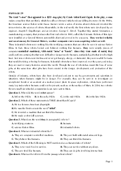 PASSAGE 29_Theme 3. Science and Technology (Khoa học và Công nghệ)