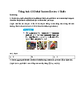 Giải SGK Tiếng Anh 12 Global Success Review 1 Skills