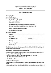 CỘNG HÒA XÃ HỘI CHỦ NGHĨA VIỆT NAM