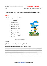 Đề ôn tập hè lớp 3 lên lớp 4 môn Toán, Tiếng Việt sách Kết nối tri thức - Số 1