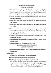 Bài Tập Nhóm & Câu Hỏi Thảo Luận Môn Luật so sánh | Trường Đại học Luật Hà Nội