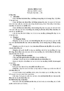 Giáo án Khoa học tự nhiên 6 sách Kết nối tri thức với cuộc sống Bài 36