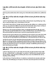 Lập dàn ý Kể lại một câu chuyện cổ tích mà em yêu thích siêu hay | Tập làm văn 4