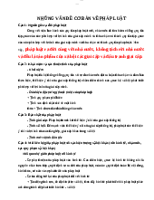 Ôn tập kiến thức pháp luật đại cương - Pháp Luật Đại Cương | Trường Đại học Hà Nội