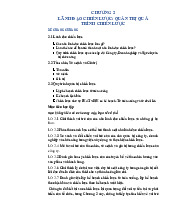 CHƯƠNG 2   LÃNH ĐẠO CHIẾN LƯỢC: QUẢN TRỊ QUÁ  TRÌNH CHIẾN LƯỢC