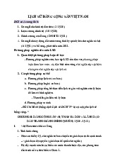 Tóm tắt ý chính Môn Lịch sử Đảng Cộng Sản Việt Nam | Đại học Kinh Tế Quốc Dân