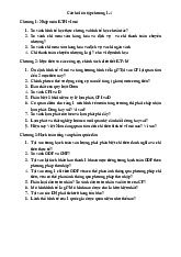 Câu hỏi ôn tập Chương 1-4 môn Kinh tế vĩ mô | Học viện Tài chính