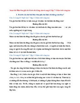 Soạn bài Bức thư gửi chú lính chì dũng cảm trang 62 | Ngữ Văn 7 Chân Trời Sáng Tạo tập 1