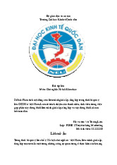 Kinh tế chính trị - Kinh tế Chính trị Mác-Lê Nin (KTCT01) | Đại học kinh tế quốc dân NEU