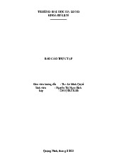 Báo cáo thực tập Khách sạn tại Hạ Long Dream Hotel | Trường Đại Học Hạ Long