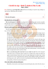 Câu hỏi ôn tập - Kinh tế chính trị Mac Lenin | Đại học bách khoa Hà Nội