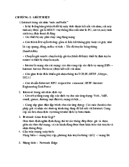 Đề ôn tập giữa kỳ - Nhập môn mạng máy tính | Trường Đại học CNTT Thành Phố Hồ Chí Minh