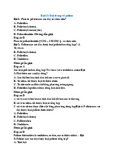 Trắc nghiệm đại cương về polime có đáp án (KHTN-Đại học Quốc Gia Hà Nội)