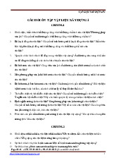 Câu Hỏi & Bài Tập Môn Vật Liệu Xây Dựng | Trường đại học kiến trúc Hà Nội