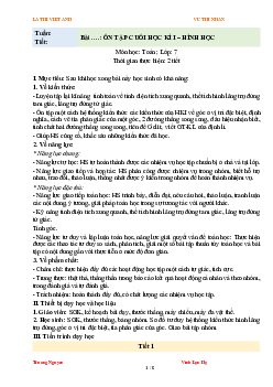 Giáo án Toán 7 - Ôn tập cuối HKI | Cánh diều