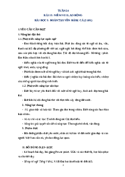 Giáo án Tiếng Việt lớp 4 Tuần 24 | Cánh Diều