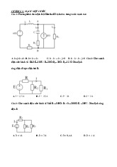 Đề thi LTM1: Các câu hỏi về định luật Kirchhoff và mạch điện | Đại học Điện lực