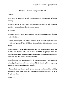 TOP 6 Dàn ý bài Đất nước của Nguyễn Đình Thi | Văn mẫu 12