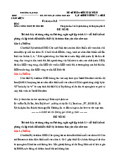 Đề thi kết thúc học phần Lập trình nhúng | Đại học Kinh tế kỹ thuật công nghiệp