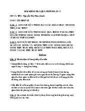 Bài kiểm tra tự luận quá trình lần 2 | Môn kinh tế vĩ mô