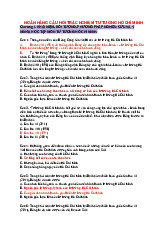 Ngân hàng câu hỏi trắc nghiệm tư tưởng Hồ Chí Minh | Đại học Y dược Cần Thơ