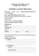 Hợp đồng Cam kết niềng răng |  Đại học Y khoa Vinh